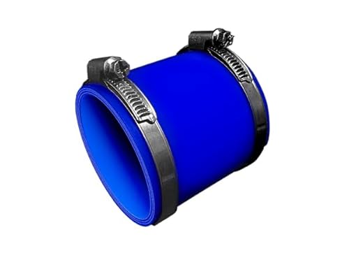 内径Φ55mm バンド付き 耐熱 シリコンホース ストレート ショート 同径 長さ76mm 青色 ロゴマーク無し ドイツ NORMA ホースバンド 自動車工業 二輪バイク 重機 建設機械 各種機械 港湾産業 航空機 船舶 農業 化学工業 各種工業 汎用品