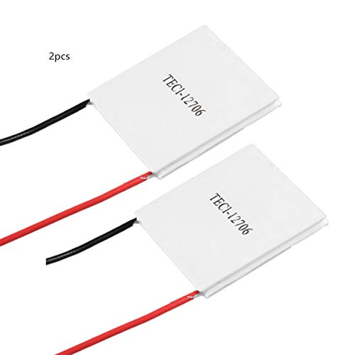 N / A 2pcs TEC1-12706 Semiconductor Refrigeration Tablets TEC1-12706 12V 6A Heatsink Thermoelectric Cooler Cooling Peltier Plate Module 40x40MM