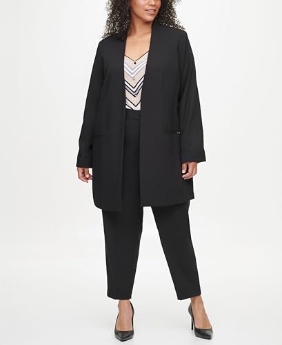 Calvin Klein Women's Open Front Wear to Work Suits Blazer2