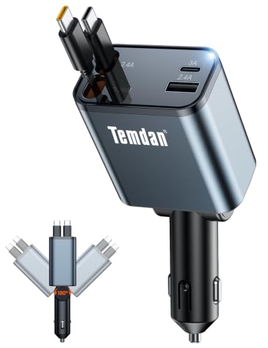 75W Retractable Car Charger