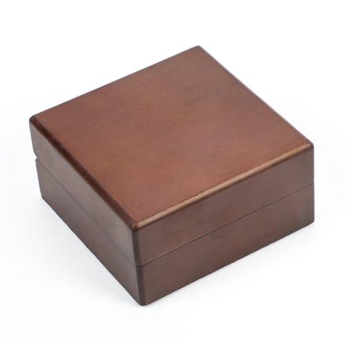 TINGSHC BKSYOFU Caja de madera for joyería, caja de madera pintada con aerosol, caja de embalaje for joyería, caja for anillo