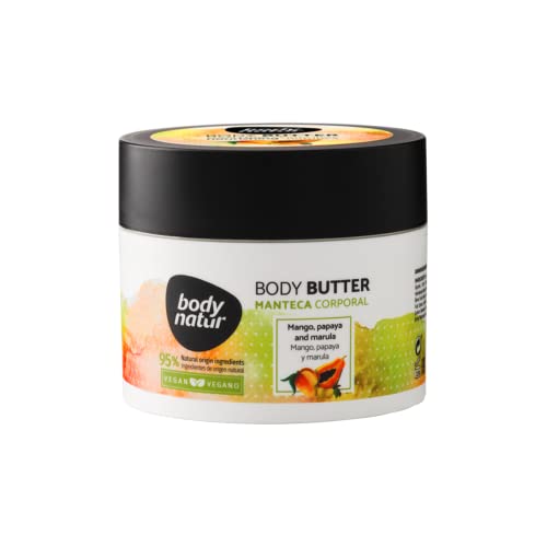 BODYNATUR - Manteca Corporal de Mango - Vegan Body Butter - Manteca para Pieles Secas - Unisex - 200 ML