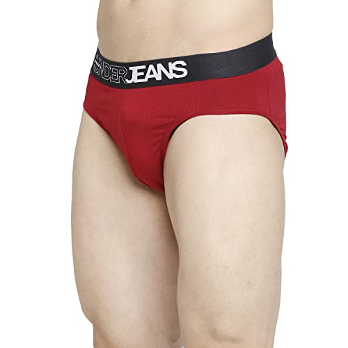 Image of Underjeans Men's Cotton Blend Regular Fit Solid Brief
