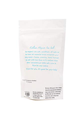 Colima Organic Sea Salt by Sabor a Mexico, Coarse Unrefined 100% Natural Gourmet Sea Salt, 8.8 ounces (250 gr)
