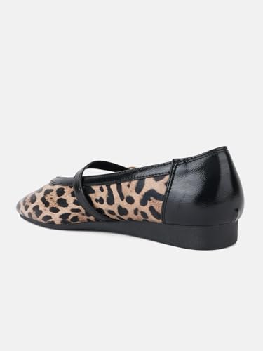 Image of DROP BOLD Square Toe Mary Jane Ballerinas for Women