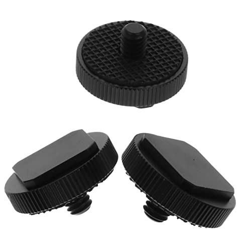 Homoyoyo 3個フラッシュホットシューアダプター スクリュー付き 単デザイン カメラアクセサリー ブラケット 一眼レフ デジタルカメラ用マウント マイクやモニター接続に
