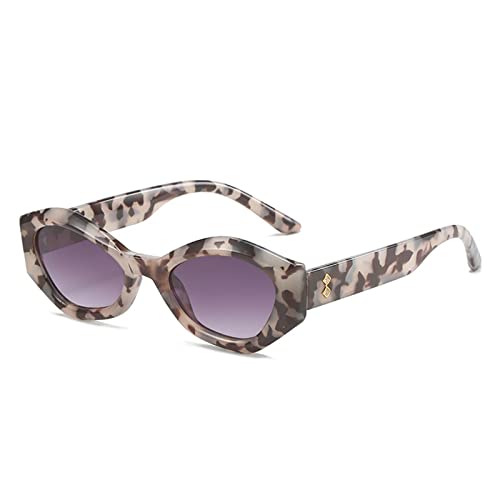 ZENYS Small Frame Fashion Retro Sunglasses Men and Women (Color : 4, Size : 1)