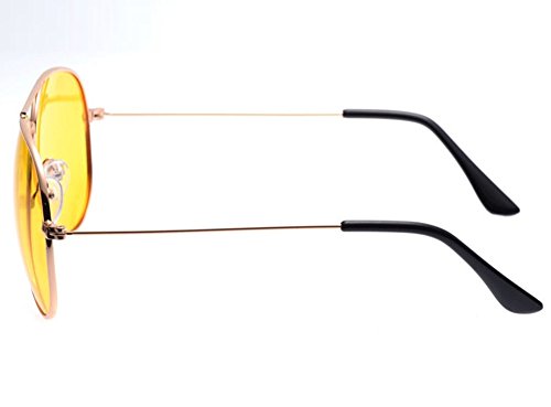 Mens Night View Night Vision Polarized Glasses Driver's Yellow UV400 Driving Sunglasses Goggles (Golden25)3