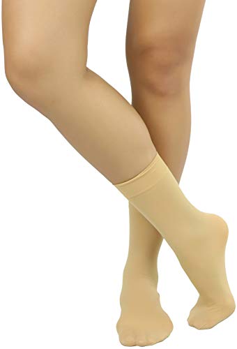 Image of ToBeInStyle Womens Pack of 6 Trouser Solid Print Anklet Socks