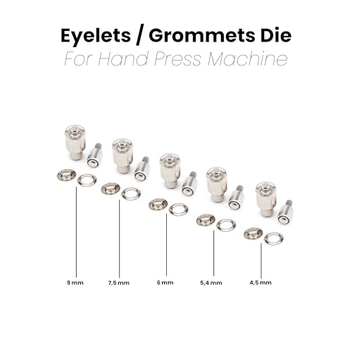 image for DZNTOOLS Rivet Eyelets Grommets Snap Buttons Dies Set for Hand Press M