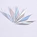 BICASTER Spin Vanes 2inch LH/RH Arrow Vanes Fletches - 50pcs (Right Handed, Colorful Silver)