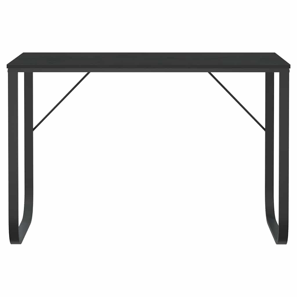 Scrivania per computer, 110 x 60 x 73 cm, in metallo, colore: Nero