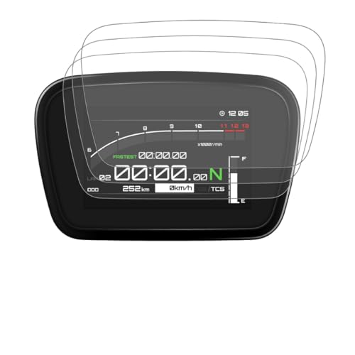 GlareStop Displayschutzfolie kompatibel mit YAMAHA MT-125 (2023-) 3 x Entspiegelt