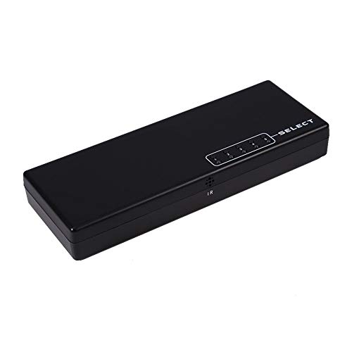 5 em 1 saída HDMI switch, 5 portas HDMI switcher seletor divisor com controle remoto, adequado para