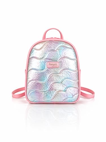 Mochila Rosa Pampili Comfy Matelassê Suspiro e Colorido