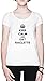 Keep Calm And Eat Raclette Bianca Donna Maglietta 3XL White Women's Tee Size 3XL