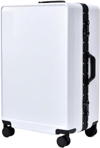 Travel Suitcase Luggage Thickened Aluminum Frame Large Capacity Trolley Case Silent Simple Rolling Bag Durable(26inch)