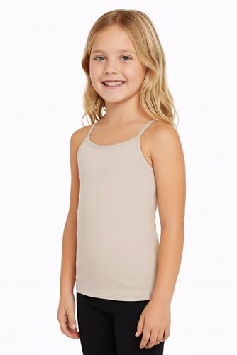 Image of Kurve Girl's Sleeveless Tank Top - Stretch Undershirts Cami Camisole, UV Protective Fabric, Rated UPF 50+ (Made in USA)