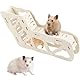QINGYIWL Hamster Haus, Hamster Tunnel, Hamsterhaus aus Holz, Hamster Versteck, Hamster Watchbox für Rennmäuse, Meerschweinchen, Zwerghamster Zubehör für Den Käfig