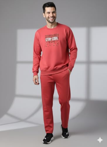 Image of Mack Jonney Graphic Print Track Suit for men | Co-ord Set | Warm Fleece Tracksuit Set | Full Sleeve Sweatshirt