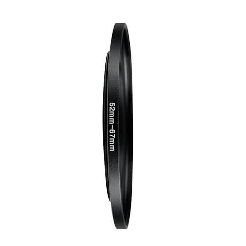 Image of 52-67mm Step-Up Ring Adapter, 52mm to 67mm Step Up Filter Ring for 52mm Lens Install 67mm ND CPL UV Camera Lens Filter(52mm-67mm)