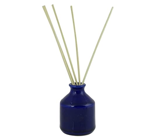 Image of Mkd2 Rise Ceramic Reed Diffuser Pot I Empty Aroma Pot - Set of 3 (Blue) for Home Decor, Decoration, Fragrance, Gifts