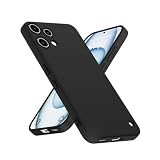 XINYEXIN Custodia in Silicone per Nothing Phone 3a Lite, Cover Ultra Sottile Antiurto con Fodera in Microfibra, Protezione Morbida Antiscivolo - Nero