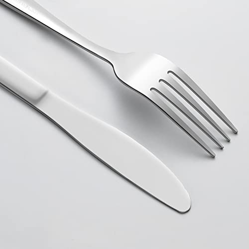 Funnydin Knife Set, Dinner Knives Set of 12, 8.3 Inch, Grade Stainless Steel Knives, Cutlery Knives Only, Dishwasher Safe, Table Knives in Home, Kitchen or Restaurant - Image 5