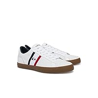 Lacoste Men's Lerond Tri22 1 CMA Sneaker, White/Navy/Red, 10 US