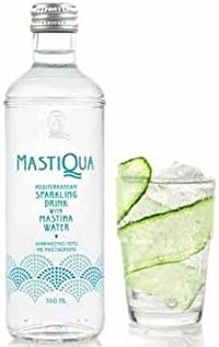 Mastiqua Greek Mastiha Flavored Sparkling Water - 3 Bottles - 11 oz. each