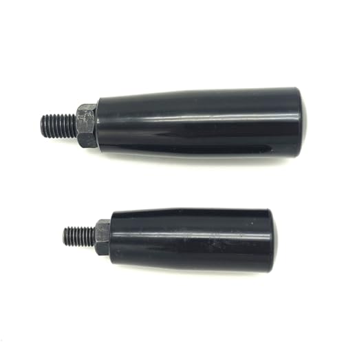 Image of Nylon Revolving Handle with M8 M10 Male Thread Screw Foldable Part Crank Handle Rotating Handle Plastic Knob for Industry Lathe Milling Grinding Machine (M8x63), Black
