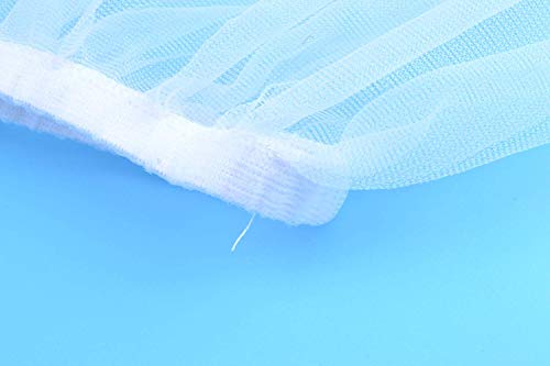 Image of Bird Cage Seed Catcher Seeds Guard Parrot Nylon Mesh Net Cover Stretchy Shell Skirt Traps Cage Basket Soft Airy (M, White)