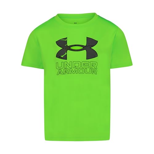 Image of Under Armour Boys' Short Sleeve Logo Graphic T-Shirt, Lightweight & Breathable, Relaxed Fit