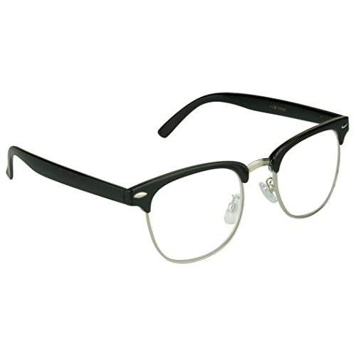 proSPORT Multifocal Progressive 3 Magnifications in 1 Lens No Line Computer Gaming Reading Glasses for Men & Women (Kennedy - Black/Med to Large, 2.50, multiplier_x)