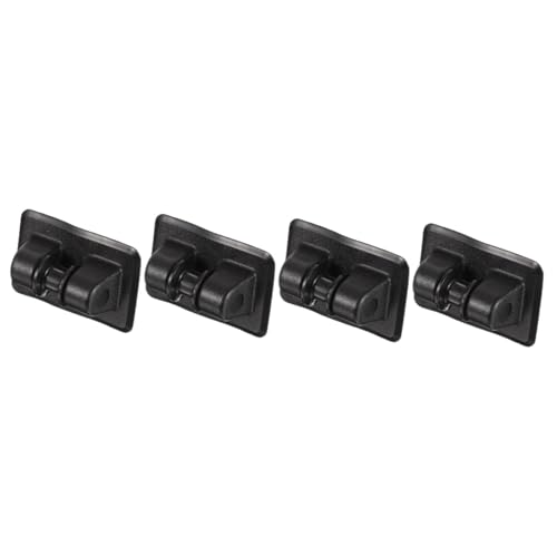BESPORTBLE 4 Piezas Soporte de Cuerda de Anclaje de vía Piscina Ancla de Kayak asa de Equipo Bote Inflable lancha Hinchable Soporte de Ancla de Kayak Suministros el plastico Black