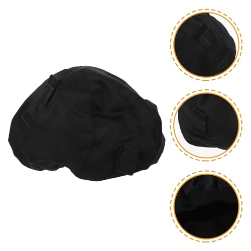 Protector de casco reflectante poliéster algodón con mosquetón de ciclismo 4