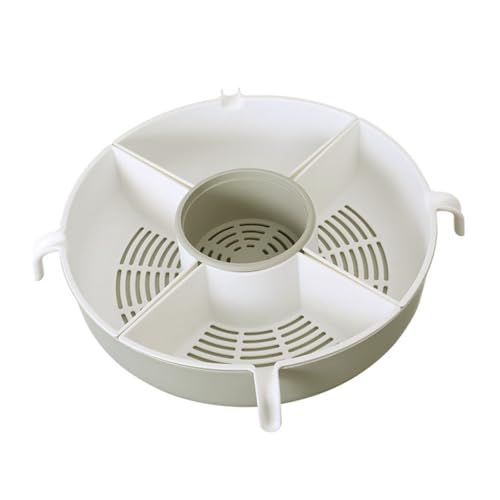 LOPUNER 家用二重構造ドレンバスケット プラスチック製フルーツ野菜洗浄用 水切り機能付き 手持ちプ