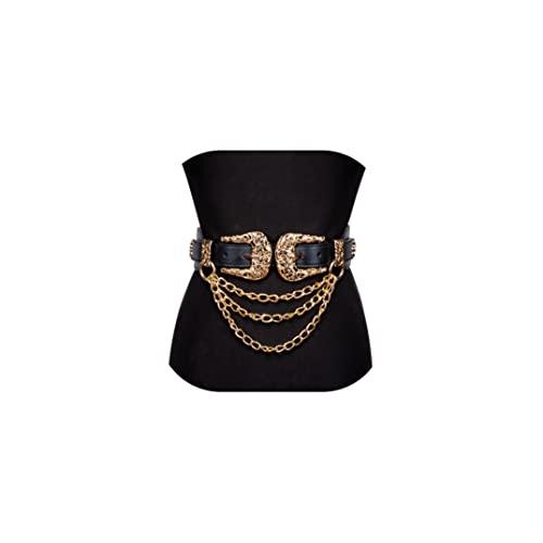 Dubulle Women Diamond Waist Belt with Shiny Rhinestone Crystal Sashes Chain Wedding Belt Bling Bridesmaid