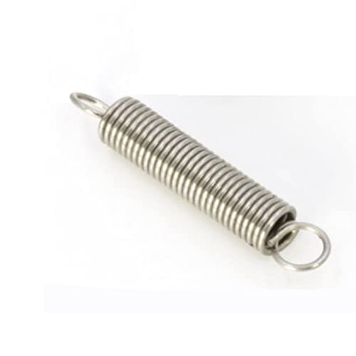 Etaclover Zkenyao-Spring 10Pcs Stainless Steel Dual Hook Small Tension Spring Accessories Wire Dia 0.3mm Outer Dia 3mm Length 10-50mm, More Durable (Length : 50mm)