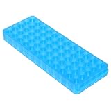 Sosoport Reagenzglasständer Kunststoff Doppelseitig mit 60 Steckplätzen Labor Röhrchenhalter für Mikrozentrifugenröhrchen Blau Robustes Abs Material für Laborexperimente und Probenaufbewahrung