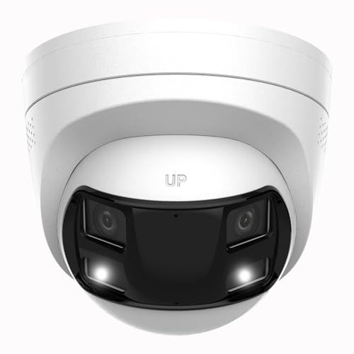 4K 8MP Panoramic DS-2CD1383G2P-LIUF/SL 2MM Hik IP Camera with Dual-Lens 180 Wide Angle Two-Way Talk Strobe Alarm Person/Vehicle Detection Smart Hybrid Light H.265+ IP67 Hik-Connect/iVMS-4200
