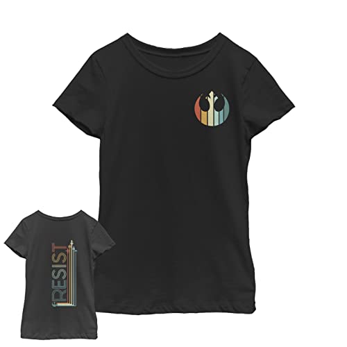 STAR WARS Girls Resistance 18strt00054a - Back Girls Short Sleeve Tee Shirt