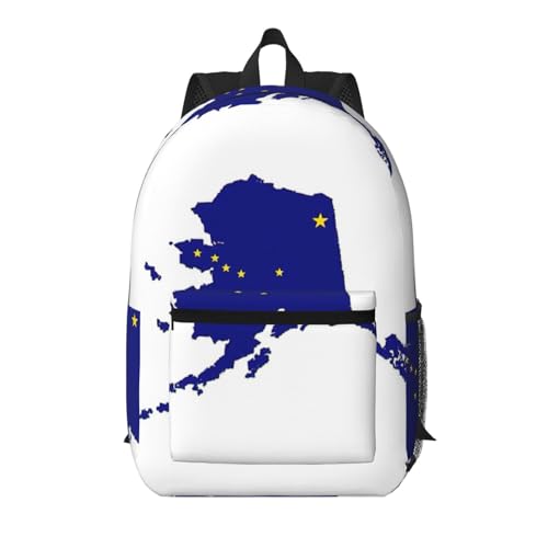 Sac à dos d'école léger pour le collège et sorties avec motif Alaska