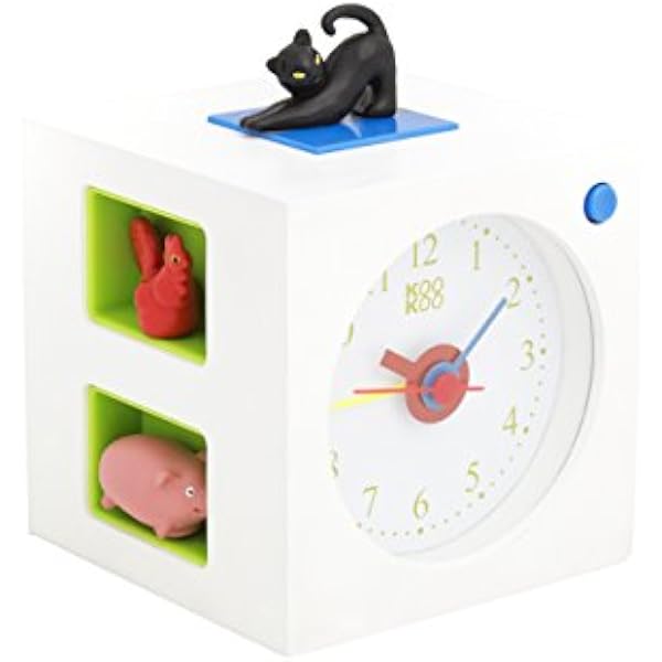 KOOKOO KidsAlarm budzik dziecięcy z 5 zwierzętami rolnymi i prawdziwymi zdjęciami