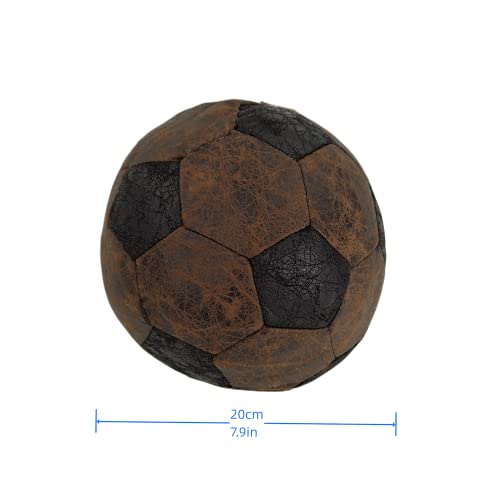 Dewarfami Suede Fabric Football Door Stopper, Decorative Door Stop Brown And Black #TOP5