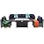 Lviden 7 Pieces Wicker Patio Furniture Set, PE Rattan Outdoor Sectional Conversation Sofa Set with Fire Pit Table, Non-Slip Cushions and Furniture Cover, Navy Blue