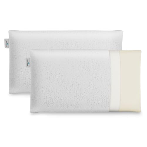 Cuscino viscoelastico Lavander con doppia fodera, 70 cm, traspirante, antiacaro, termoregulabile, compattezza media, ergonomica, perfetta adattabilità al collo e alla testa, tessuto strech