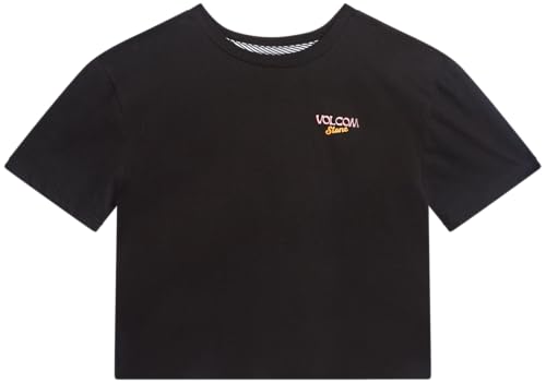 Image of Volcom Girls Shirts - Casual Crewneck Short Sleeve Graphic Tee Trendy Tops - Breathable Girls Summer Clothes