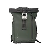 Besnfoto Kamera-Rucksack, wasserdichte Reise-Kameratasche für Fotografen, erweiterbar, Roll-Top-Fototasche für DSLR-, SLR-Kameras, spiegellose Kamera, passend für Laptops bis zu 39,6 cm (15,6 Zoll