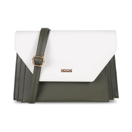 Image of Mochi Women Faux Leather Sling Bag with 3 Compartments and Magnet Flap Closure